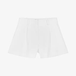 مارك إليس-شورت بحزام كريب لون أبيض للبنات | Childrensalon Outlet