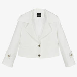 Marc Ellis-Girls White Cropped Blazer | Childrensalon Outlet
