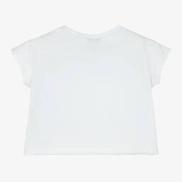 مارك إليس-تيشيرت قصير قطن جيرسي لون أبيض للبنات | Childrensalon Outlet