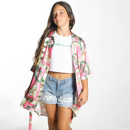 مارك إليس-تيشيرت قصير قطن جيرسي لون أبيض للبنات | Childrensalon Outlet