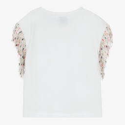 مارك إليس-تيشيرت قطن لون أبيض للبنات | Childrensalon Outlet