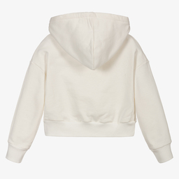 Marc Ellis-توب هودي قطن جيرسي لون عاجي للبنات | Childrensalon Outlet