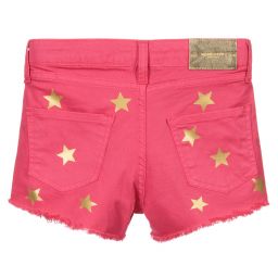 Marc Ellis-شورت قطن لون زهري و ذهبي للبنات | Childrensalon Outlet