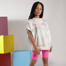 Marc Ellis-شورت ليكرا لون زهري لامع للبنات | Childrensalon Outlet