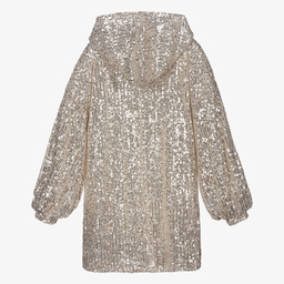 Marc Ellis-فستان ترتر لون فضي وبيج | Childrensalon Outlet