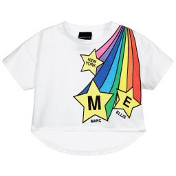 Marc Ellis-White Rainbow Logo T-Shirt | Childrensalon Outlet