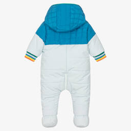 MARC JACOBS-Голубой утепленный зимний комбинезон для малышей | Childrensalon Outlet