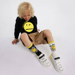 MARC JACOBS-Beige Cotton Twill Cargo Shorts | Childrensalon Outlet