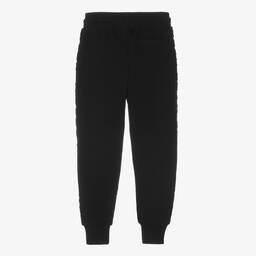 MARC JACOBS-Black Embossed Cotton Joggers | Childrensalon Outlet