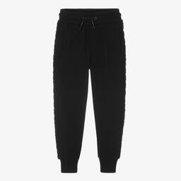 MARC JACOBS-Black Embossed Cotton Joggers | Childrensalon Outlet