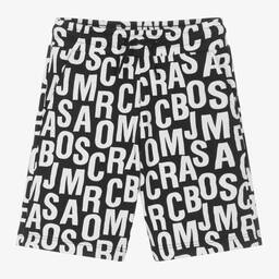 MARC JACOBS-Black & White Cotton Jersey Shorts | Childrensalon Outlet