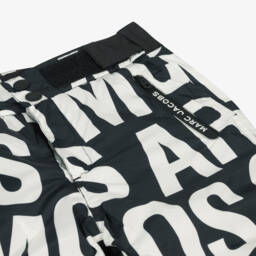 MARC JACOBS-Boys Black Logo-Print Ski Pants | Childrensalon Outlet