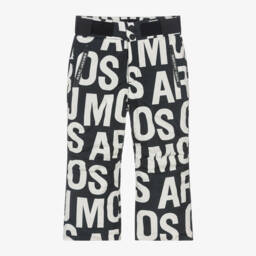 MARC JACOBS-Boys Black Logo-Print Ski Pants | Childrensalon Outlet