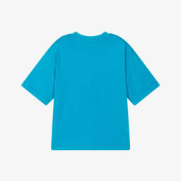 MARC JACOBS-Boys Blue Biker Bag T-Shirt | Childrensalon Outlet