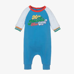 MARC JACOBS-Boys Blue Cotton Babysuit | Childrensalon Outlet