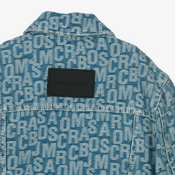 MARC JACOBS-جاكيت جاكارد قطن دنيم لون أزرق للأولاد | Childrensalon Outlet