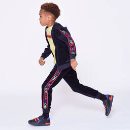 MARC JACOBS-جوغرز قطن قطيفة لون كحلي للأولاد | Childrensalon Outlet