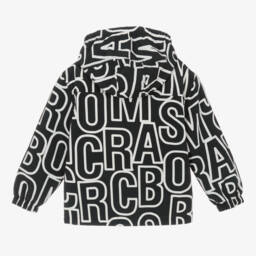 MARC JACOBS-Boys Charcoal Logo Patterned Anorak | Childrensalon Outlet
