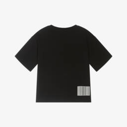 MARC JACOBS-Boys Classic Black Cotton Tee | Childrensalon Outlet