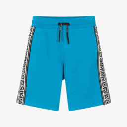 MARC JACOBS-Boys Cool Blue Logo Tape Shorts | Childrensalon Outlet
