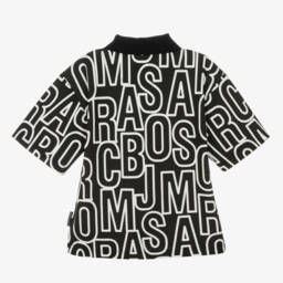 MARC JACOBS-Boys Cotton Polo with Logo Print | Childrensalon Outlet