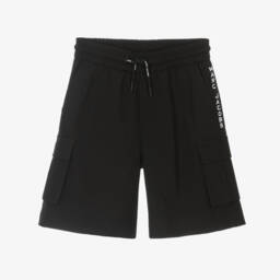 MARC JACOBS-Шорты для мальчиков из черного твила для приключений | Childrensalon Outlet