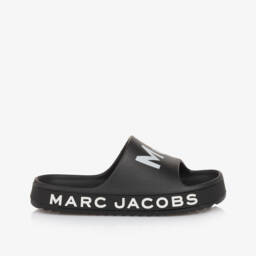 MARC JACOBS-صنادل فاخرة سوداء للأولاد | Childrensalon Outlet