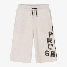 MARC JACOBS-شورت برمودا جيرسي بني فاتح للأولاد | Childrensalon Outlet