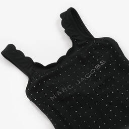 MARC JACOBS-Черный купальник с логотипом из страз для девочек | Childrensalon Outlet