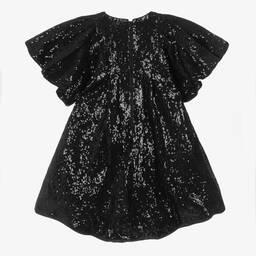 MARC JACOBS-Girls Black Sequinned Dress | Childrensalon Outlet
