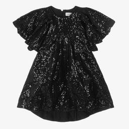 MARC JACOBS-Girls Black Sequinned Dress | Childrensalon Outlet