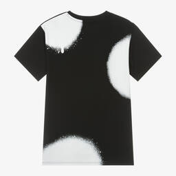 MARC JACOBS-Girls Black Spray Paint Spots Dress | Childrensalon Outlet