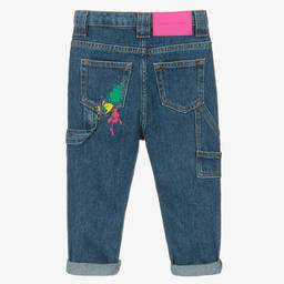 MARC JACOBS-Синие джинсы с вышивкой для девочек | Childrensalon Outlet