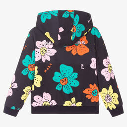 MARC JACOBS-Синий топ на молнии с цветами для девочек | Childrensalon Outlet