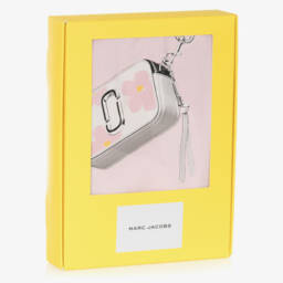 MARC JACOBS-فستان بناتي قطني وردي بأكمام منتفخة | Childrensalon Outlet