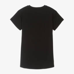 MARC JACOBS-Элегантное хлопковое черное платье с ромашками для девочек | Childrensalon Outlet