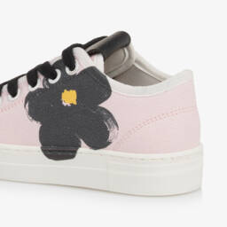 MARC JACOBS-Girls Floral Pink Canvas Sneakers | Childrensalon Outlet