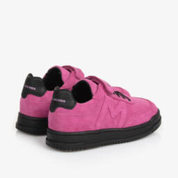 MARC JACOBS-Girls Fuchsia Suede Trainers | Childrensalon Outlet
