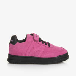 MARC JACOBS-Girls Fuchsia Suede Trainers | Childrensalon Outlet