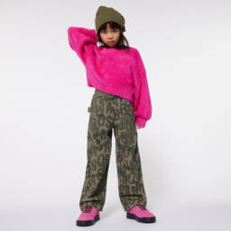 MARC JACOBS-Girls Fuchsia Suede Trainers | Childrensalon Outlet