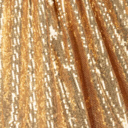 MARC JACOBS-Girls Gold Sequin Puff Dress | Childrensalon Outlet