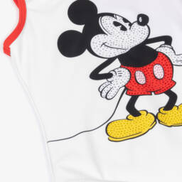 MARC JACOBS-مايوه عاجي للبنات بطبعة ميكي ماوس | Childrensalon Outlet