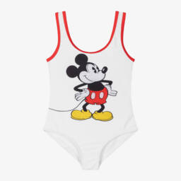 MARC JACOBS-مايوه عاجي للبنات بطبعة ميكي ماوس | Childrensalon Outlet