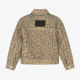 MARC JACOBS-Girls Metallic Logo Denim Jacket | Childrensalon Outlet