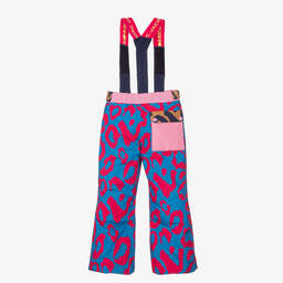 MARC JACOBS-Girls Pink & Blue Leopard Print Ski Trousers | Childrensalon Outlet