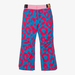 MARC JACOBS-Girls Pink & Blue Leopard Print Ski Trousers | Childrensalon Outlet