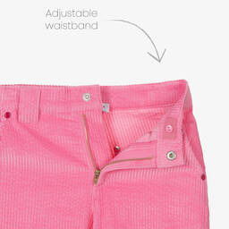 MARC JACOBS-Girls Pink Cotton Corduroy Flared Trousers | Childrensalon Outlet