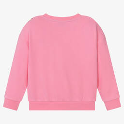 MARC JACOBS-Girls Pink Cotton Sweatshirt | Childrensalon Outlet