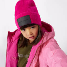 MARC JACOBS-Girls Pink Double-Sided Logo Jacket | Childrensalon Outlet