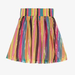 MARC JACOBS-Розовая юбка с золотистыми полосками | Childrensalon Outlet